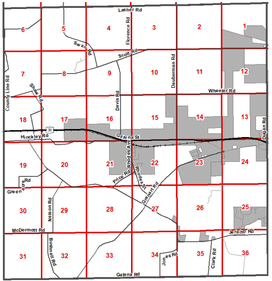 Big Rock Township Zoning Atlas - Click on Section For Detail