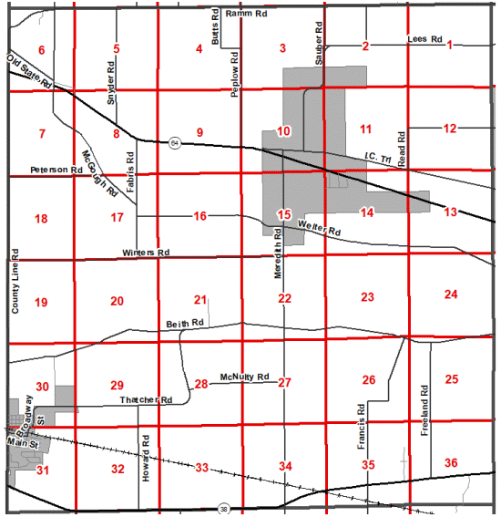 Virgil Township Zoning Atlas - Click on Section For Detail